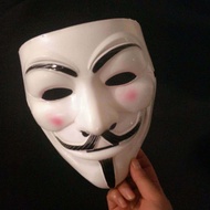 TWCEJE168 หน้ากากผี Anonymous หน้ากากคอสเพลย์ Party ฟิล์มหน้ากากธีม Full Face Cosplay หน้ากากคอสเพลย์ V สำหรับ Vendetta หน้ากากปาร์ตี้ Props พรรค Props