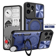 Metal Ring Camera Protect Case for Nothing CMF Phone 2 Pro CMF Phone2 Pro Armor Hybrid Rotating Hold