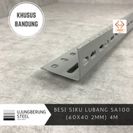 Besi Siku Lubang SA100 (60x40 2mm) 4m pengiriman Kota Bandung