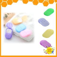 Hand Washing & Bathing Sheet Soap Paper Travel Outdoor Soap Flakes Portable Boxed Dry Soap Sheet Dis