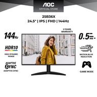 AOC 25B36X 24.5" 144Hz FHD IPS 0.5ms Simple Gaming Monitor Gaming Monitor 144Hz Monitor 24 Inch