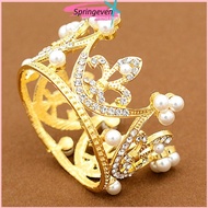 Sevi Wedding Bridal Crown Jewelry Pearl Queen Princess Crown Crystal Hair Accessory Glory