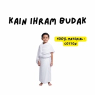 IHRAM KIDS PRO™ – SET HAJI CILIK LELAKI (4–7 TAHUN)-HAJI CILIK IHRAM SET – COTTON PREMIUM BUDAK LELA