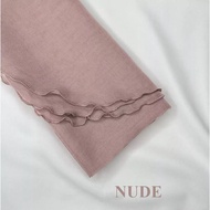 Bawal Cotton Curve Plain Bidang 45 Tudung Bawal Cotton Voile