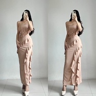 FYANG MAXI DRESS RUFFLES DRESS
