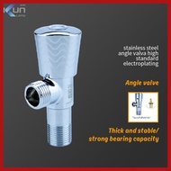 KL-F02-05 Van góc mạ điện bằng thép không gỉ Van góc gia đình Thích hợp cho phòng tắm / nhà bếp / ph