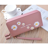 12Y4 AL SAHHIA DAISY DOUBLE ZIP PURSE LADY MULTY- SLOT ZIP PURSE WOMEN WALLET