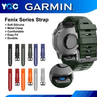Watch Strap Compatible with Garmin Fenix 5/6/7/approach s60,Adjustable Silicone Sports Strap Replacement Band for Garmin