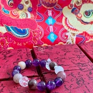 Crystal.EAA 火運新年設計款手串 鐘靈毓秀 摩根石 薔薇輝 紫水晶