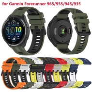 Band Compatible with Garmin Forerunner 965 Watch - Soft Silicone Replacement Watch Band Strap for 96