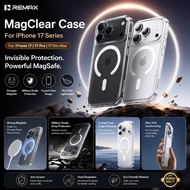 Remax RMC-2 Crystal Series Magnetic Premium Phone Case Anti Yellowing Case for IPh 17, IPh 17 Pro & 