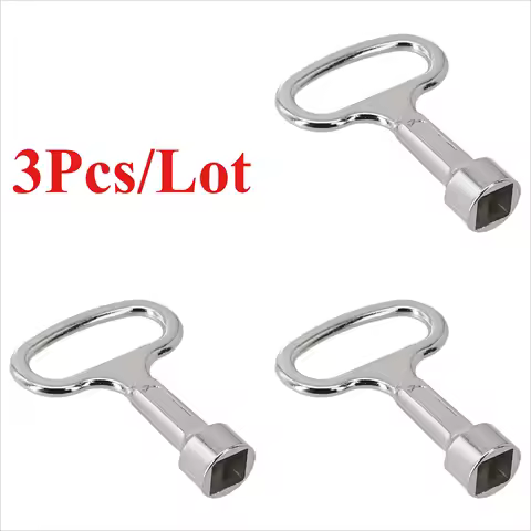 3PCS/Lot Square Key Square Key Water Tap 8mm Ventilation Key Stainless-Steel Electric Cabinet Door L