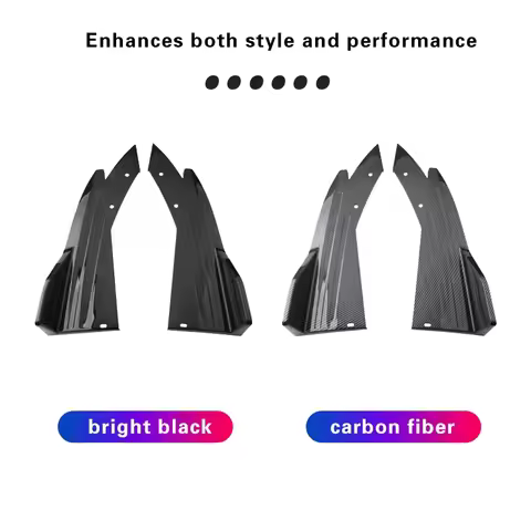 2pcs Rear Bumper Spoiler Lip Splitter Diffuser Anti-Crash Winglet Car Mod For Ferrari 488 F8 296 812