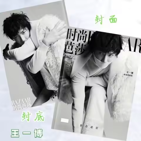Wang Yibo Bazaar Fashion Week Cover BAZAAR Magazine 2024 Fashion Beauty Magazine Wang Yibo Cover
