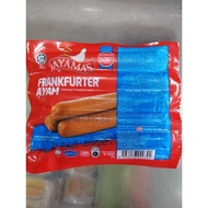 (Kedah & Perlis Area Only) Hotdog AYAMAS FRANKFURTER  CHICKEN FRANKFURTERS 340g POS with ice pack an