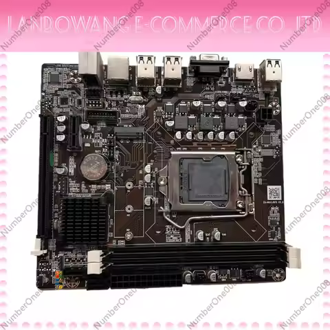 For H61 LGA1155 Motherboard, Supports Dual/Quad Core i3 i5 CPU, DDR3 1600MHz PCIe x16 for DNF Gaming