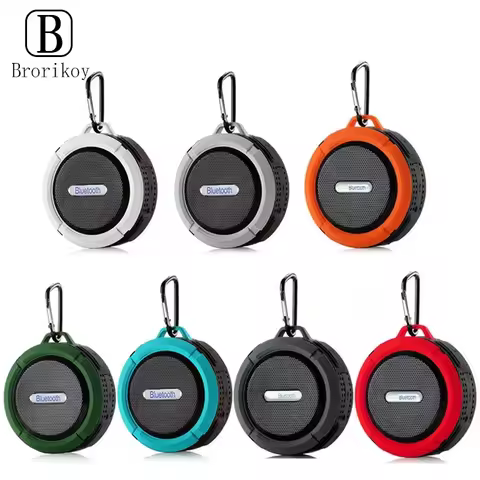 C6 Portable Bluetooth Speaker Wireless Waterproof Shower Speakers for Phone Bluetooth Soundbar Hand 