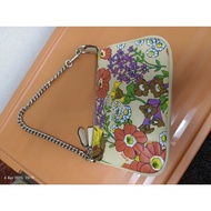 Coach Leather Floral Wristlet