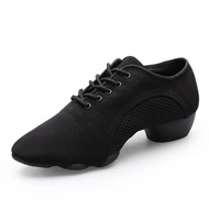 【Limited Stock Available】 Dance Shoes Oxford Mesh Latin Dance Shoes Woman Sports Teacher Soft Sole Square Dancing Shoes Sneakers Children