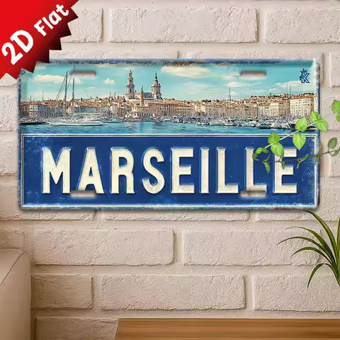 2D Flat -Single Piece, Vintage Metal Sign, Decorative Plaque And Signboard Modern Minimalist Decor F