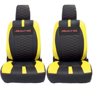 ชุดหุ้มเบาะรถยนต์ TOYOTA MIGHTY-X [ ลาย LAMBO ] หนังพรีเมียม ดีไซน์เรียบหรู ปกป้องเบาะเดิมทุกมุม พร้