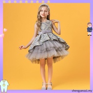MQATZ Girls Evening Party Dress Ball Gown Kids Dresses Elegant Children Clothing Lace Wedding Prince