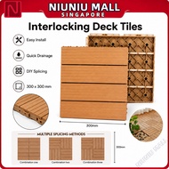 30x30cm Interlocking Deck Tiles Waterproof Anti-Slip DIY Outdoor Balcony Garden Patio Plastic Floor 