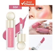 Lakerain ,,-Happy  Lakerain Krim Blush Lembut Tahan Lama Kalis Air Menghidrat Berkilau untuk Bibir &