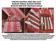 Sarung urung bantal resleting diobras untuk isi kapuk Jumbo RRT 0R1 highquality katun denim garansi