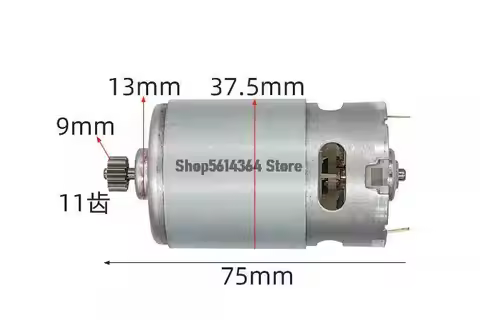 RS550 DC Motor 9mm 11Teeth Gear Micro Motor 12V/16.8V/18/21V for Mini Saw RC toys