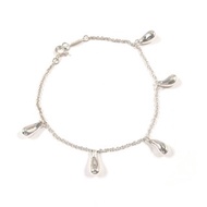 【日本直送 中古美品】蒂芙尼 TIFFANY&Co. 手鍊 淚滴 5P 艾爾莎柏奈蒂 銀 925 經拋光處理