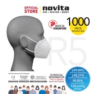 5-Ply FFP2 | Made in Singapore | CE 1463 | | novita Surgical Respirator R5 Earband (1000pcs)
