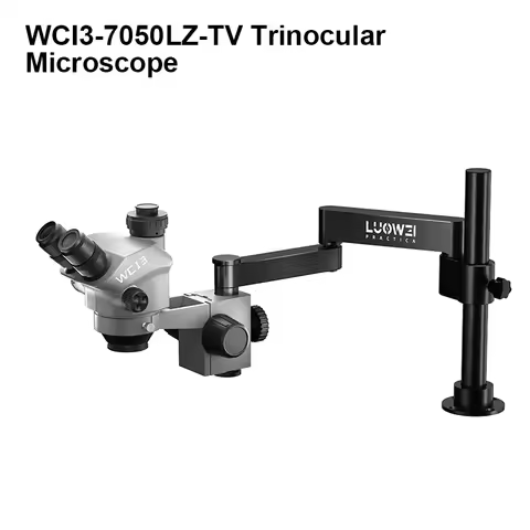 LUOWEI LW-WCI3-7050LZ-TV 7-50X Continuous Zoom Triocular Microscope for Mobile Phone Motherboard Wel
