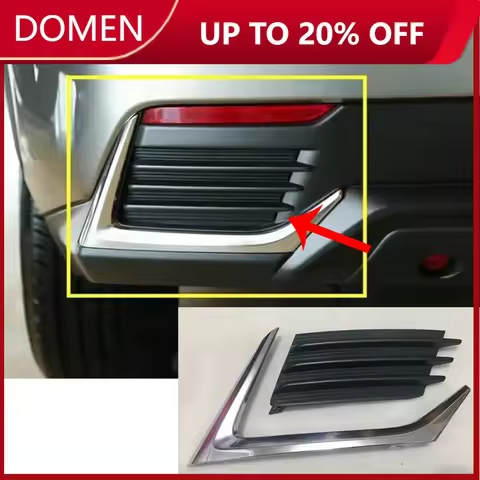 Car Rear Bumper Foglamp Frame Cover Fog Light Strip Trim For Lexus NX NX200t NX300 NX300H 2017 2018 