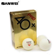 SANWEI ABS PRO 3 Stars Table Tennis Balls ITTF Approved 40+ New Material Plastic Seamed Ping Pong Ball For Competition Training