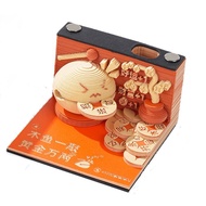 3D Paper Carving Lucky Wooden Fish Three-Dimensional Note Pad Artwork Can Hand Tear High-Appearance 