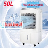 【Free 4 Big Ice Crystals】Changhong 50L Air Cooler Mobile Air Conditioner Household Refrigeration Fan Portable Evaporative Air Cooler Commercial Factory Industrial Heavy Duty Air Cooler-COD