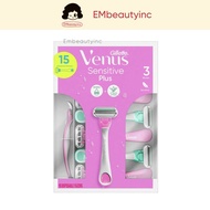 Gillette Venus Sensitive 3-Blade Razor Set - Set of 15