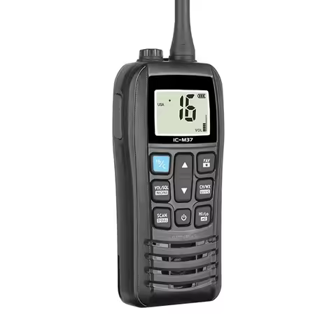 IC-M37 VHF Transceiver Handheld Marine Transceiver Ship Walkie Talkie VHF Radio