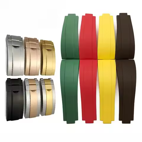 for Rolex Yacht Master Submariner Daytona GMT Strap OYSTERFLEX DEEPSEA Silicone Watchband Rubber Wat