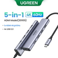 UGREEN Usb-C ฮับ9-In-1ประเภท-C ถึง4K HDMI 1080P VGA Rj45 Pd100w Sd & Tf Usb3.0อะแดปเตอร์สำหรับแล็ปท็