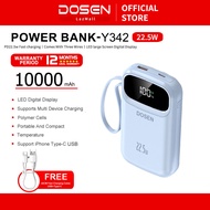 DOSEN Original Powerbank fast charging  PD22.5W Y342 Portable 20000mAh 25000mAh Comes with three wir