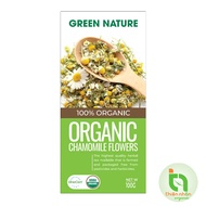 Trà Hoa Cúc La Mã Chamomile Nguyên Bông Hữu Cơ Green Nature 100g