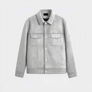 Áo Khoác Dạ Nam 3A Menstore Chất Liệu Dạ Lộn 2 Lớp Cao Cấp | Cúc Bấm Kim Loại Sang Trọng