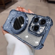 Magnetic Bracket Ring Stand Phone Case for IPhone 16 Pro Max 16e E 15 Plus 14 13 12 Mini 11 Pro Max