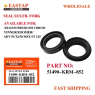 Front Fork Oil Seal 51490-Krm-852 Xr125/150/Supremo150 Cbr150 Adv Pcx150 Msx St 125 -eastap