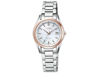 Japan genuine watch CITIZEN EXCEED sent directly from Japan ES9374-53A Popular Ladies Solar Radio Wrist Watch ES9434-53W Silver Pink Gold Date Day Tanium