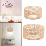[deevoka] Paper Rope Lamp Shade Bohemian Lamp Shade Bohemian Pendant Lamp Shade Hand Woven