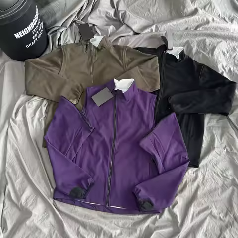 Removable Sleeve Yamatomichi Polar Fleece Zipper Jackets Japanese Men Women Winter Thin Keep Warm Cl