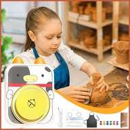 Pottery Wheel For Kids USB Ceramic Wheel Pottery Wheel Kit With Cow Design Electric Pottery Kit Clay